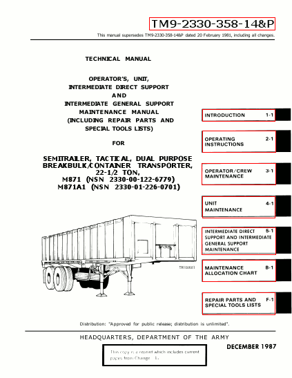 TM 9-2330-358-14-P Technical Manual